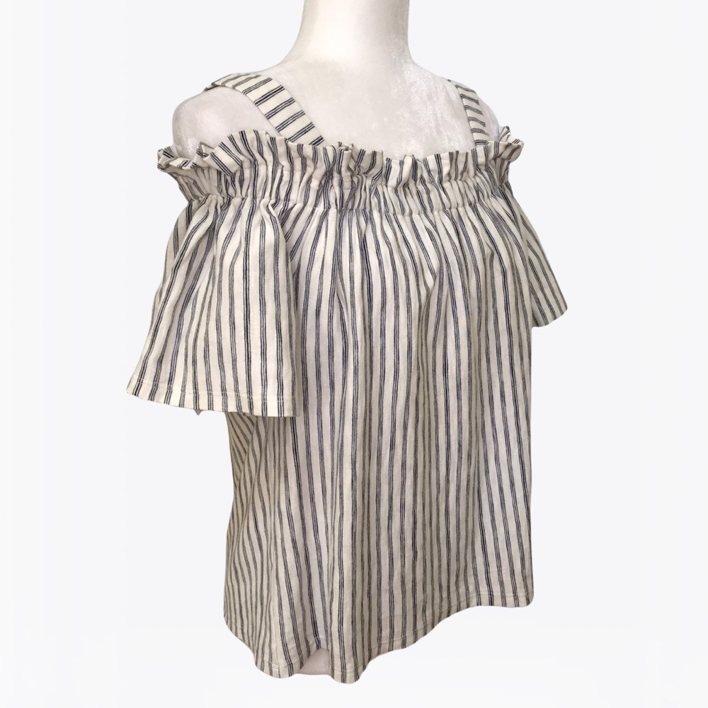Lucky Brand 100% Cotton Off the Shoulder Top - S - Picture 11 of 16
